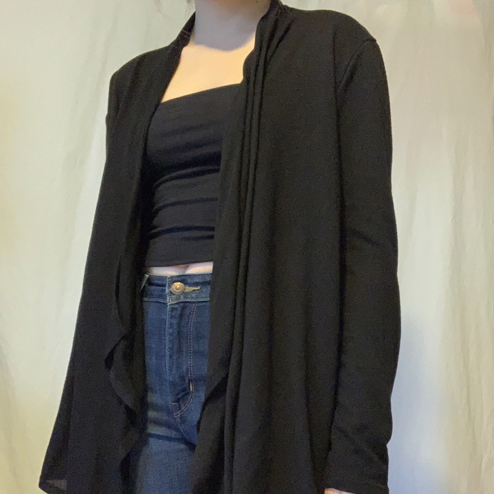 Black cardigan